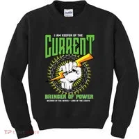Funny Electrician Gift Electrical Engineer Lineman Kids Sweatshirt thumb 0