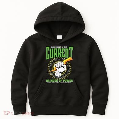 Funny Electrician Gift Electrical Engineer Lineman Kids Hoodie