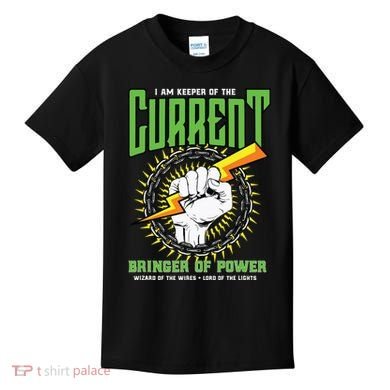 Funny Electrician Gift Electrical Engineer Lineman Kids T-Shirt