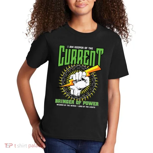 Funny Electrician Gift Electrical Engineer Lineman Kids T-Shirt