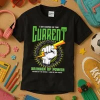 Funny Electrician Gift Electrical Engineer Lineman Kids T-Shirt thumb 3
