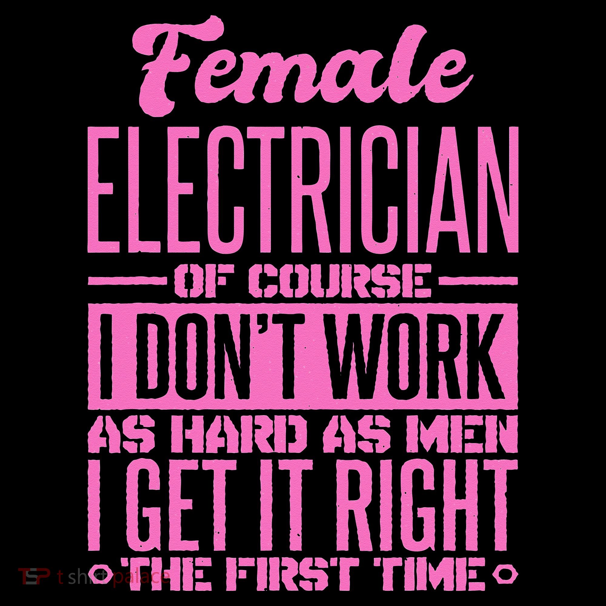 Female Electrician Get It Right The First Time Mousepad