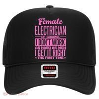 Female Electrician Get It Right The First Time Hat thumb 0