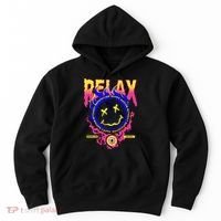 Flaming Emoji Globe Eyeball Smoke Hoodie thumb 0
