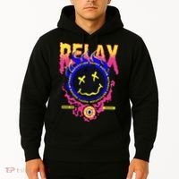 Flaming Emoji Globe Eyeball Smoke Hoodie thumb 2