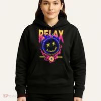 Flaming Emoji Globe Eyeball Smoke Hoodie thumb 5