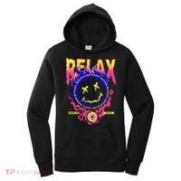 Flaming Emoji Globe Eyeball Smoke Women's Hoodie thumb 0