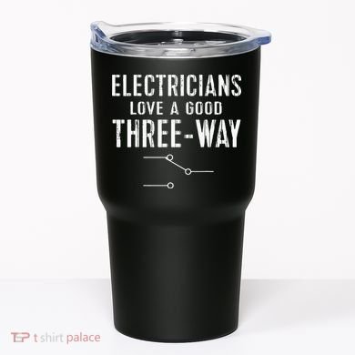 Funny Electrician Gift for Three Way Electrical Engineer Tumbler