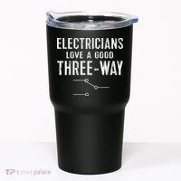 Funny Electrician Gift for Three Way Electrical Engineer Tumbler thumb 0