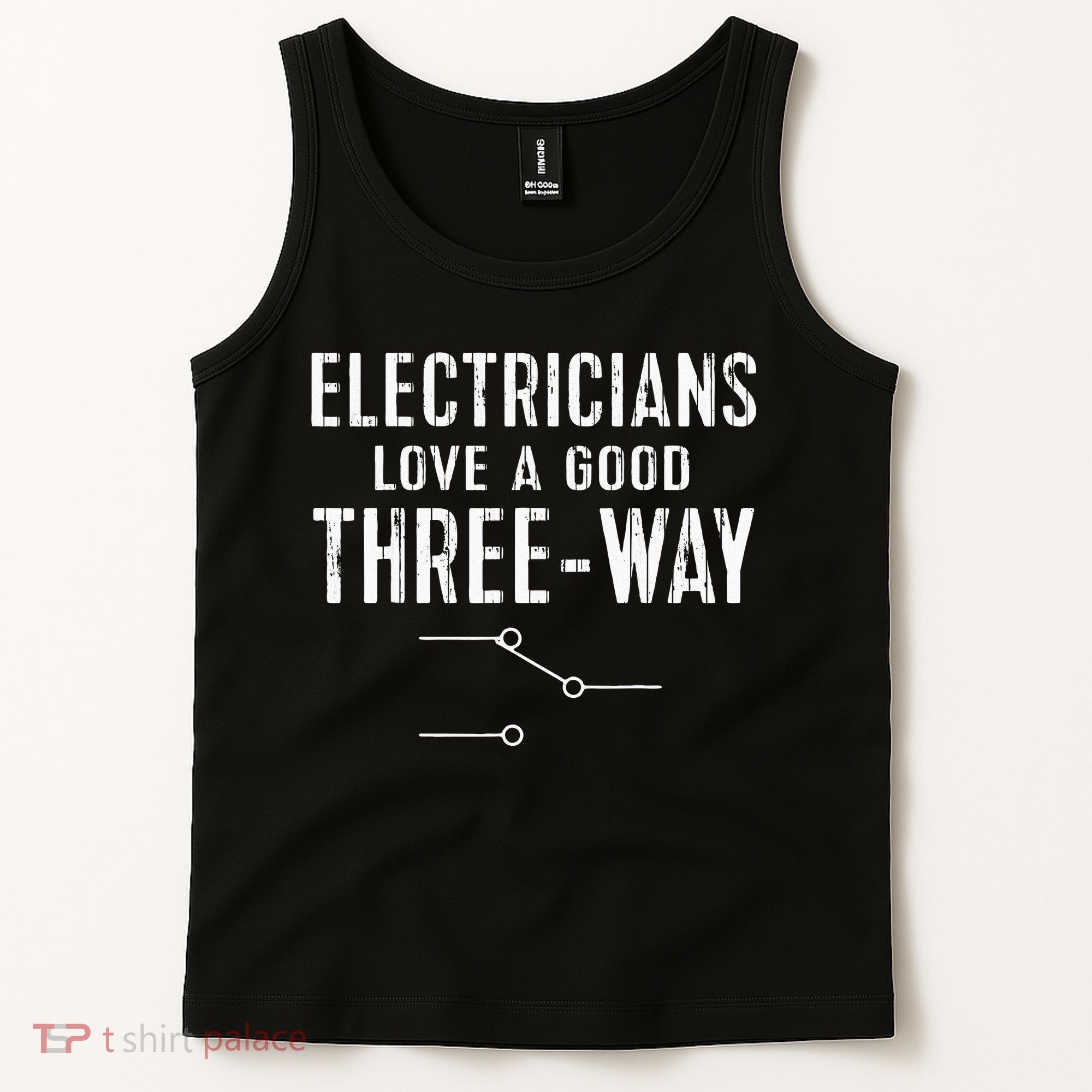 Funny Electrician Gift for Three Way Electrical Engineer Tank Top