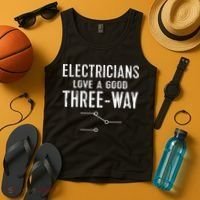 Funny Electrician Gift for Three Way Electrical Engineer Tank Top thumb 4