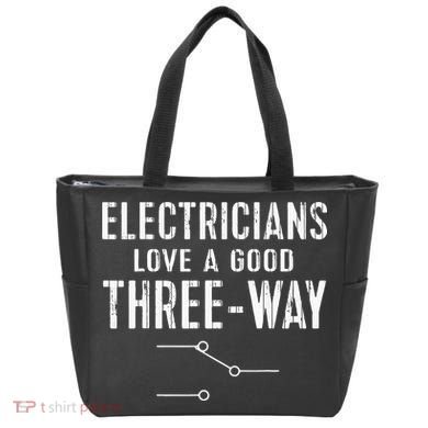 Funny Electrician Gift for Three Way Electrical Engineer Tote Bag