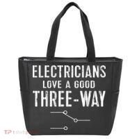 Funny Electrician Gift for Three Way Electrical Engineer Tote Bag thumb 0