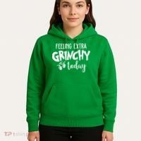 Feeling Extra Grinchy Today Funny Christmas Hoodie thumb 5