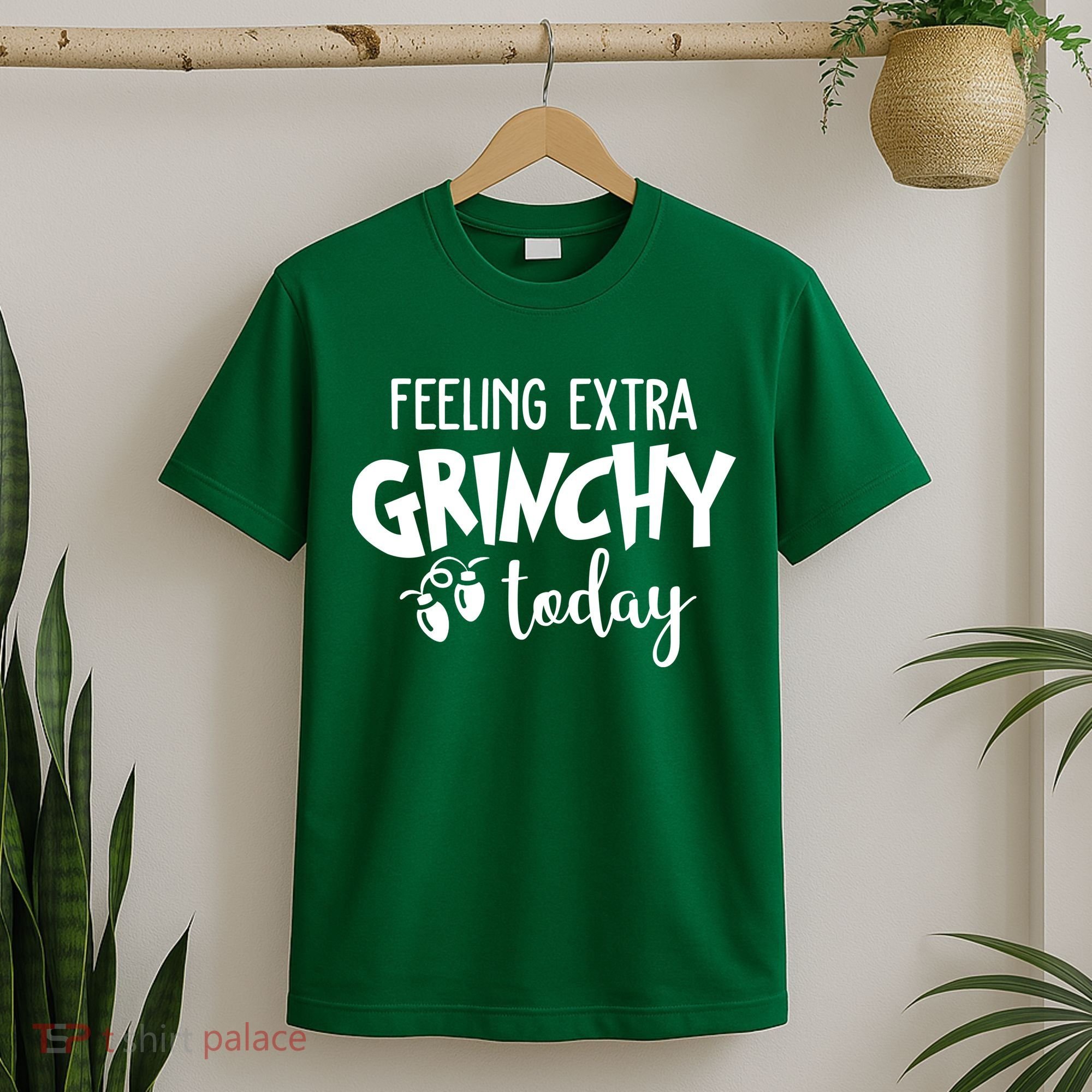 Feeling Extra Grinchy Today Funny Christmas T-Shirt