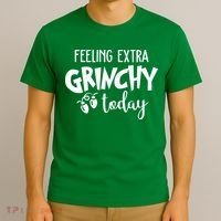 Feeling Extra Grinchy Today Funny Christmas T-Shirt thumb 3
