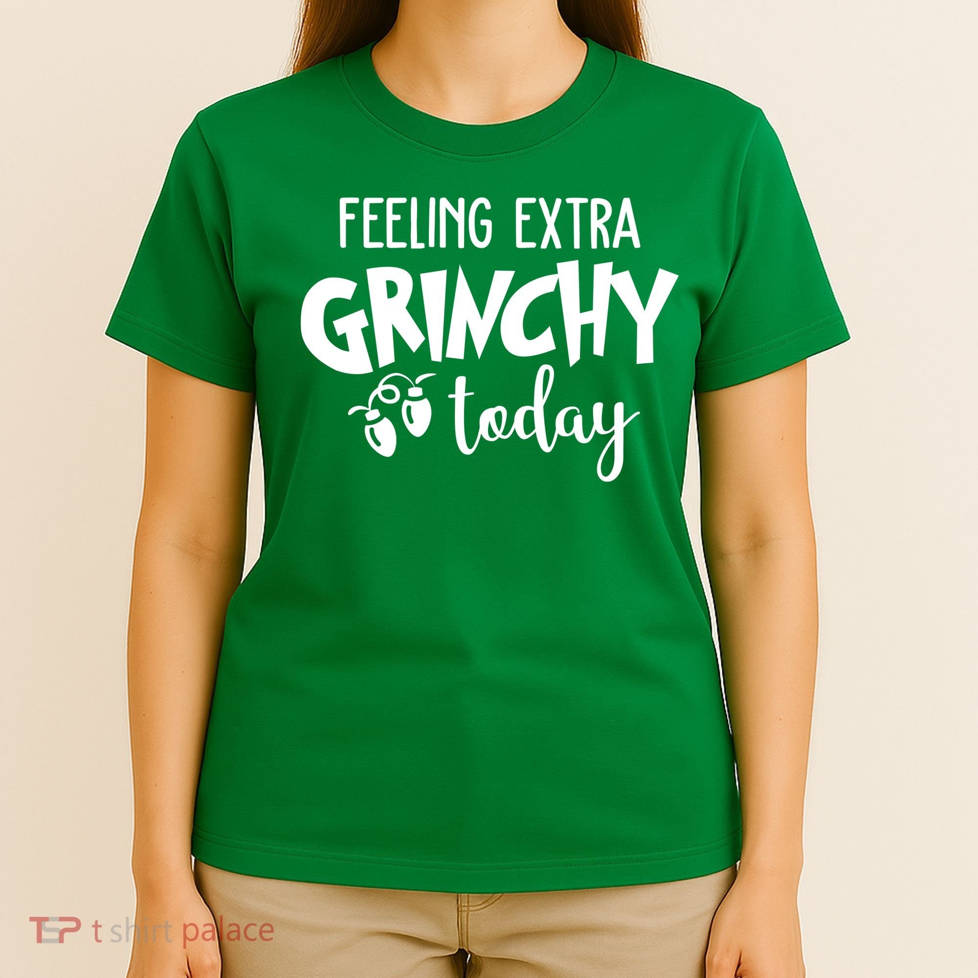 Feeling Extra Grinchy Today Funny Christmas T-Shirt