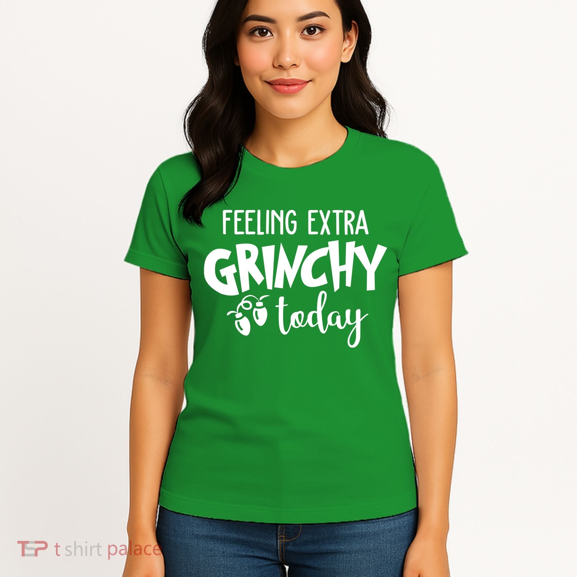 Feeling Extra Grinchy Today Funny Christmas Women's T-Shirt