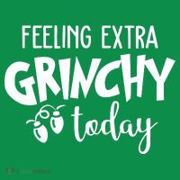Feeling Extra Grinchy Today Funny Christmas Kids Sweatshirt thumb 2