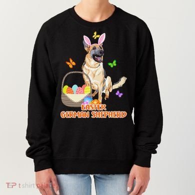 Funny Easter German Shepherd Easter Bunny Dog Women's Sweatshirt