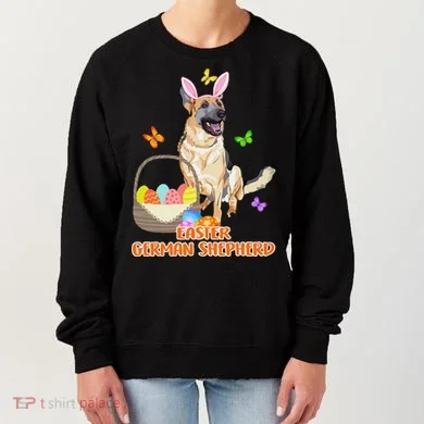 Funny Easter German Shepherd Easter Bunny Dog Women's Sweatshirt