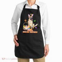 Funny Easter German Shepherd Easter Bunny Dog Apron thumb 2