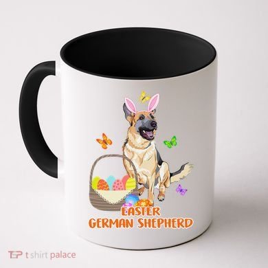 Funny Easter German Shepherd Easter Bunny Dog Coffee Mug