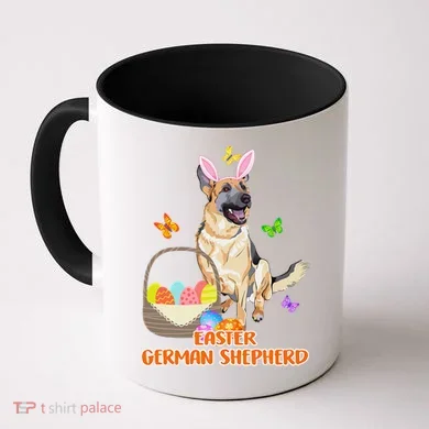Funny Easter German Shepherd Easter Bunny Dog Coffee Mug