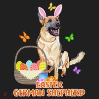 Funny Easter German Shepherd Easter Bunny Dog Tumbler thumb 3