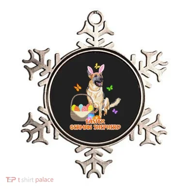 Funny Easter German Shepherd Easter Bunny Dog Ornament