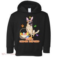 Funny Easter German Shepherd Easter Bunny Dog Toddler Hoodie thumb 0