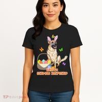 Funny Easter German Shepherd Easter Bunny Dog Women's T-Shirt thumb 4