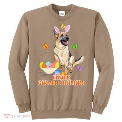 Funny Easter German Shepherd Easter Bunny Dog Sweatshirt