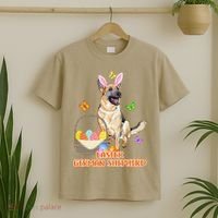 Funny Easter German Shepherd Easter Bunny Dog T-Shirt thumb 2