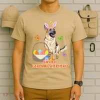 Funny Easter German Shepherd Easter Bunny Dog T-Shirt thumb 6