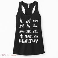 Funny Eat Healthy Dirty Adult Humor Saying Joke Women's Tank Top thumb 0