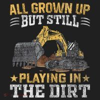 Funny Excavator Heavy Equipment Operator Playing In The Dirt Hat thumb 2