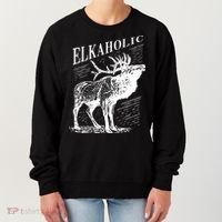 Funny Elk Hunting Elkaholic For Hunters Women's Sweatshirt thumb 0