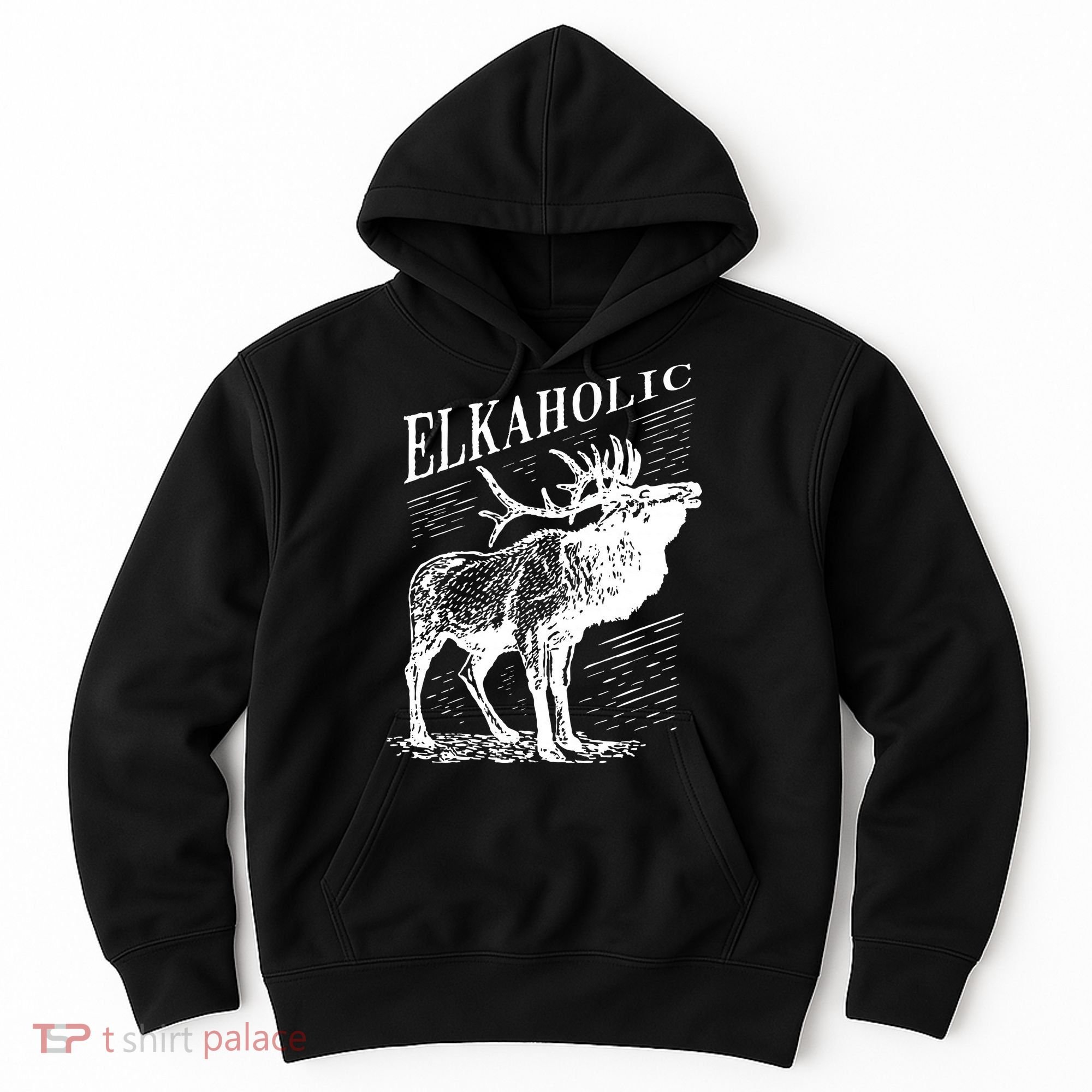 Funny Elk Hunting Elkaholic For Hunters Hoodie