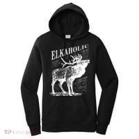 Funny Elk Hunting Elkaholic For Hunters Women's Hoodie thumb 0