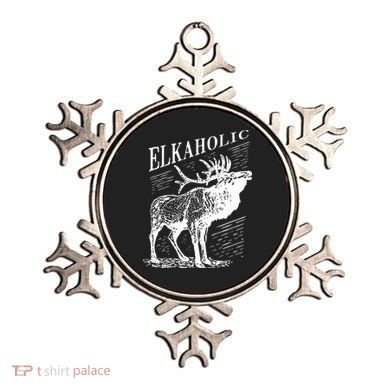 Funny Elk Hunting Elkaholic For Hunters Ornament