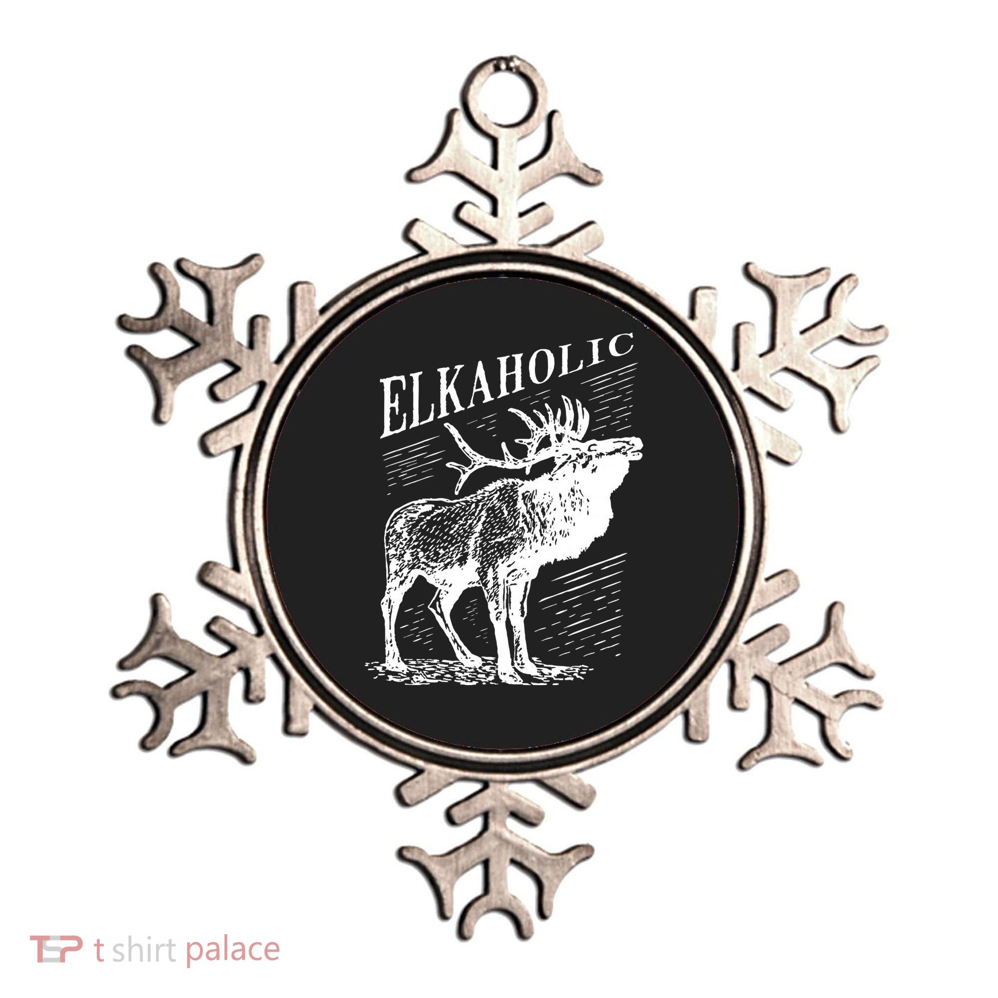 Funny Elk Hunting Elkaholic For Hunters Ornament