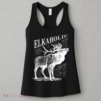 Funny Elk Hunting Elkaholic For Hunters Women's Tank Top thumb 3