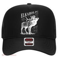 Funny Elk Hunting Elkaholic For Hunters Hat thumb 0