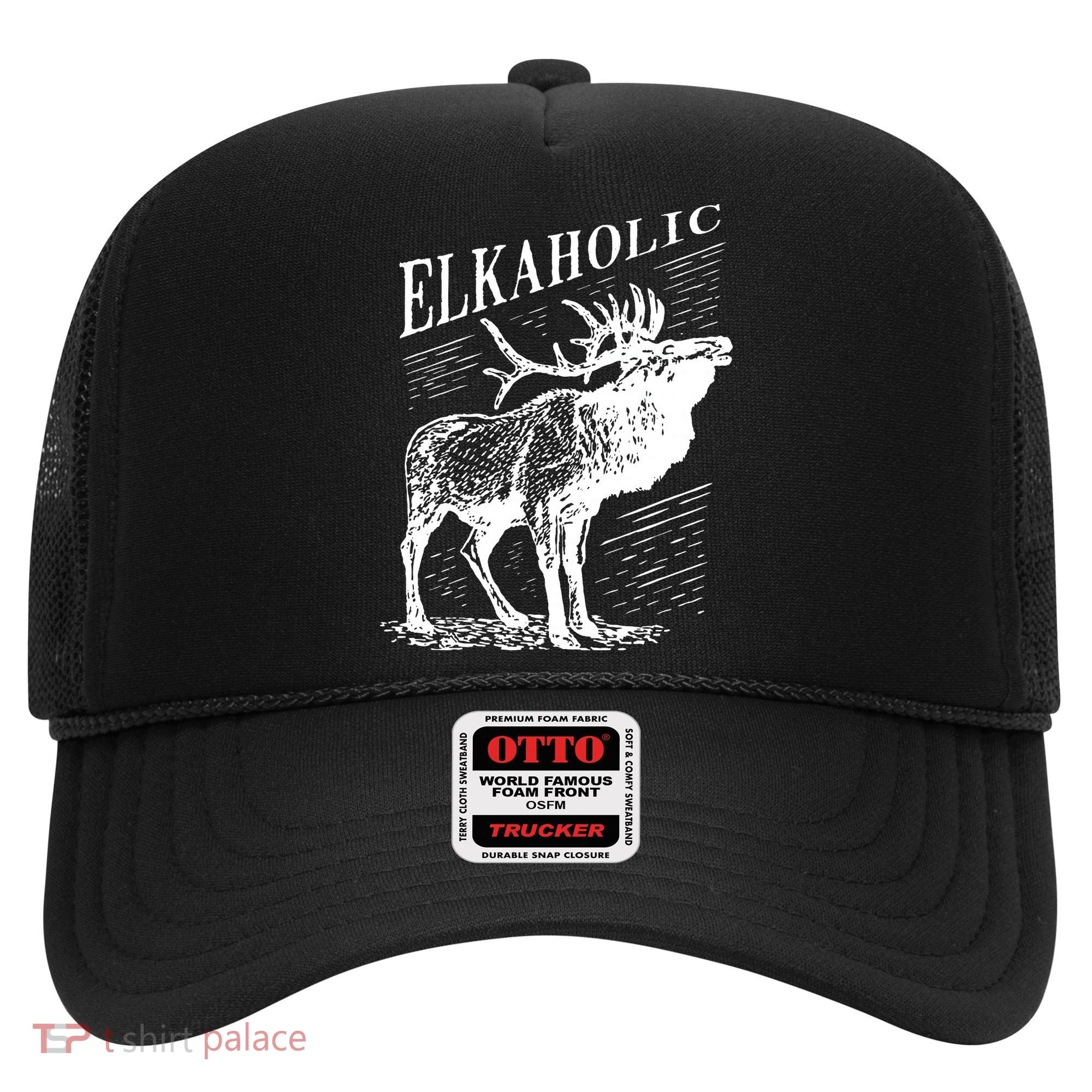 Funny Elk Hunting Elkaholic For Hunters Hat