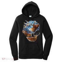 Funny Elk Hunting Elk Howling At The Moon Women's Hoodie thumb 0