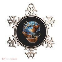 Funny Elk Hunting Elk Howling At The Moon Ornament thumb 0