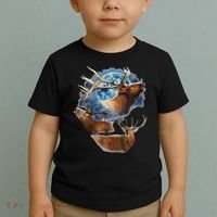 Funny Elk Hunting Elk Howling At The Moon Toddler T-Shirt thumb 2