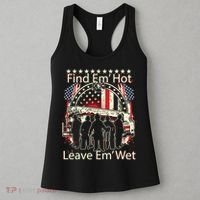 Find Em Hot Leave Em Wet Firefighter Women's Tank Top thumb 3