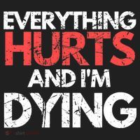 Funny Everything Hurts I'm Dying Fitness Workout Gym Wo Women's Sweatshirt thumb 2